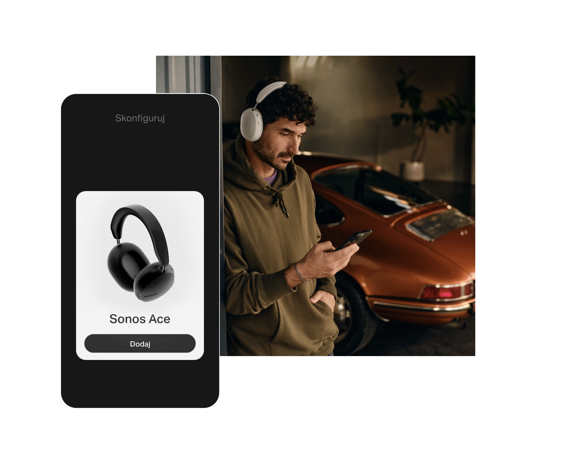 Sonos Ace Słuchawki Czarne Stworzone z obsesyjną troską i